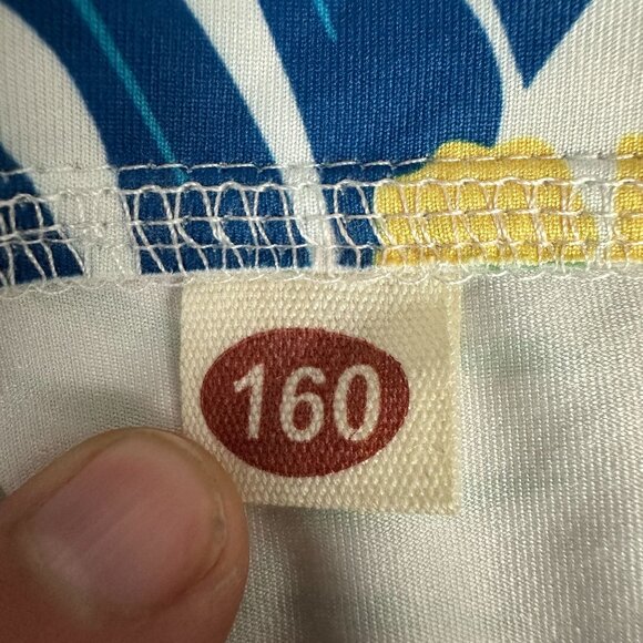 Hawaiian Short Sleeve Button-Up Shirt & Shorts Set Size 160 Tropical Pineapple - Picture 3 of 6